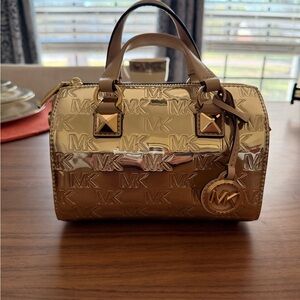 Michael Kors Metallic Gold Mini Satchel